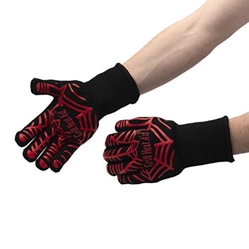 Grill Gloves Heat Proof for Men Grilling BBQ Heat Resistant Gloves (2 Count)