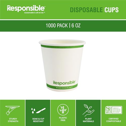 6 oz Paper Hot Cups Bulk (6 Count)