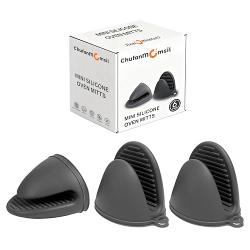 6 Pack Mini Oven Mitts Silicone Pot Holders Heat Resistan for Kitchen (6 Count)