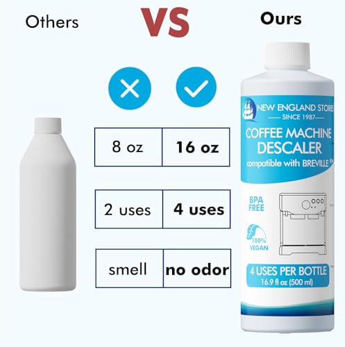 8 Uses Breville Compatible Descaling Solution (33.8 Fl Oz)