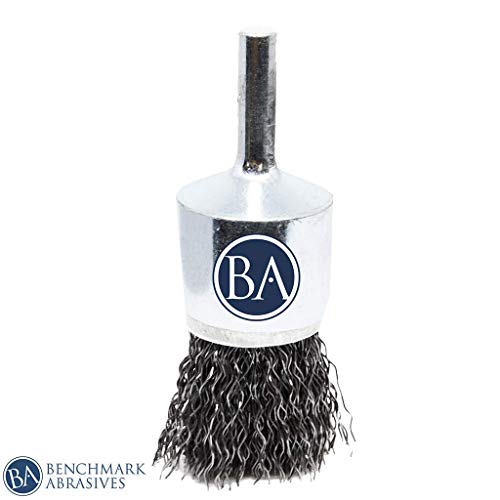 1" Crimped Wire End Brush for Cleaning Derusting Paint Removal Deburring