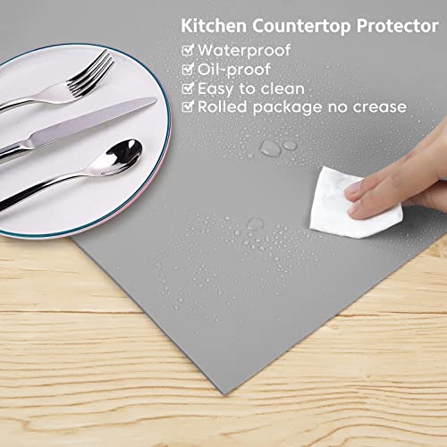 Silicone Mats for Kitchen Counter Thicker Extra Large Heat Resistant Mats Countertop Protector Liners for Bottom of Oven Air Fryer Coffee Maker