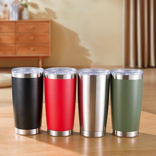 20 oz Tumblers Bulk Stainless Steel Tumbler with Lid (6 Count)