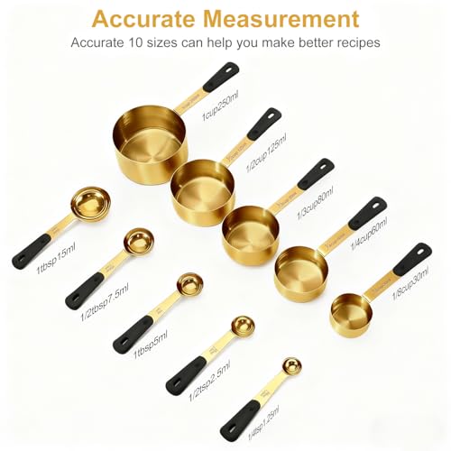Measuring Cups and Spoons Set (10 Count)