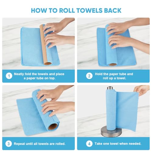 Microfiber Cleaning Cloth Roll (75 Count)