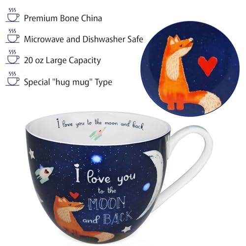 I Love You to the Moon and Back Mug