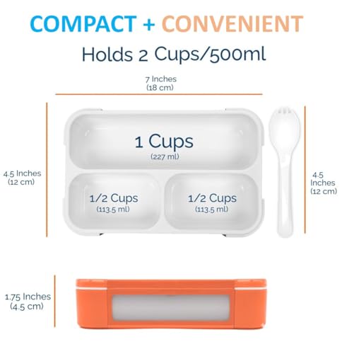 Small Snack Box Container for Kids Toddlers (2 Count)