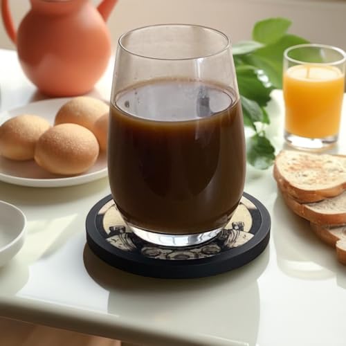 Absorbent Coasters for Drinks with Holder (7 Count)