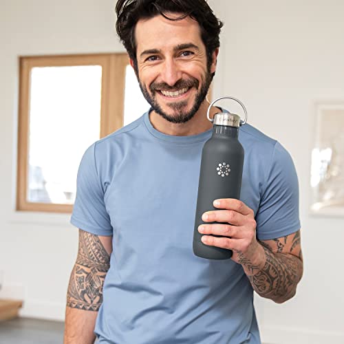 32oz Stainless Steel Sports Bottle with Straw Cap