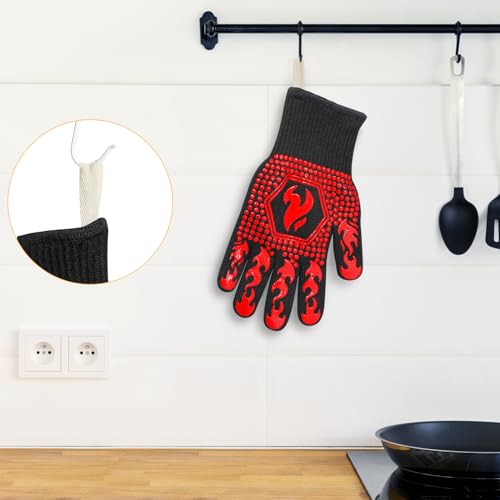BBQ Gloves BBQ Accessories 1472℉ Extreme Heat Resistant (2 Count)