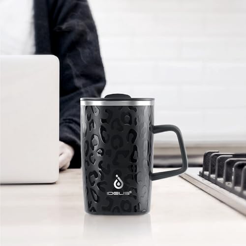 16 oz Insulated Coffee Mug with Lid and Handle