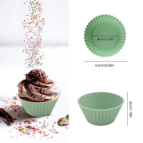 48 Pack of Silicone Cupcake Liners (48 Count)