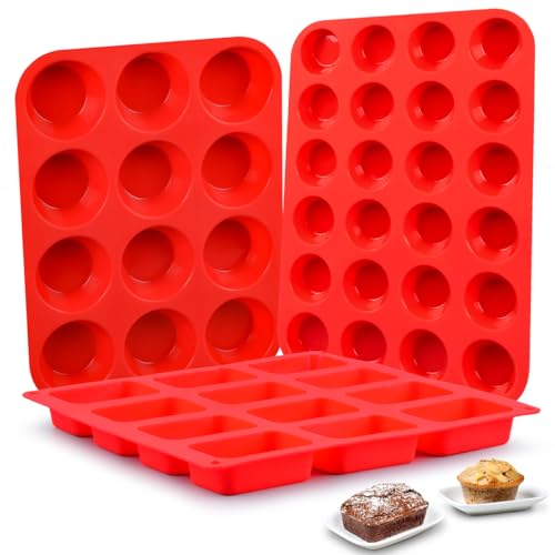 Silicone Muffin Pan (3 Count)