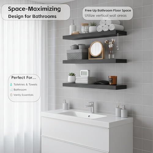 Floating Wall Shelves (4 Count)