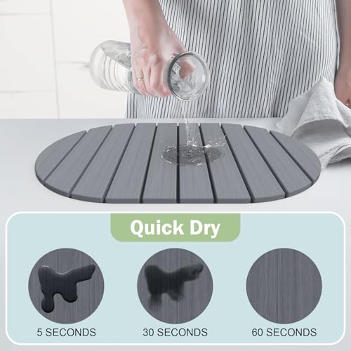 Stone Dish Drying Mat for Kitchen Counter