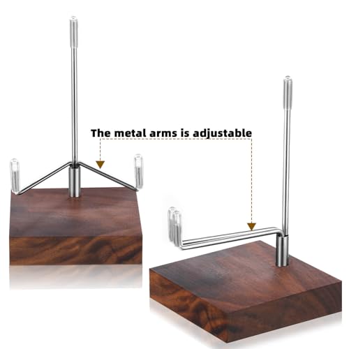 4 Pcs Rock Display Stand Wood Base (4 Count)