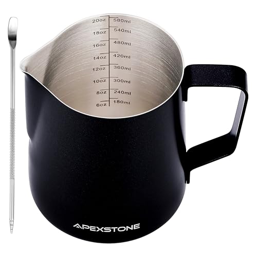 20 oz Black Espresso Steaming Pitcher