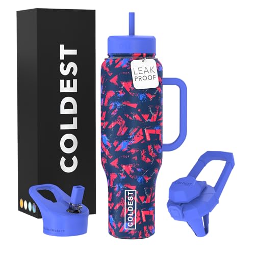 Coldest Tumbler with Handle and Straw