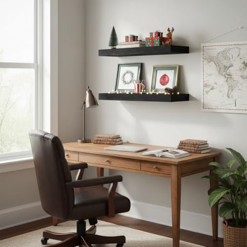 12" Deep Floating Shelves 24x12” Set of 2 (2 Count)