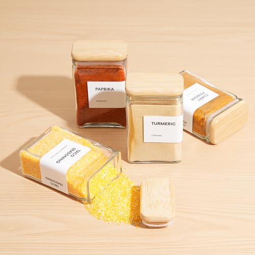 Glass Storage Jars with Bamboo Lid