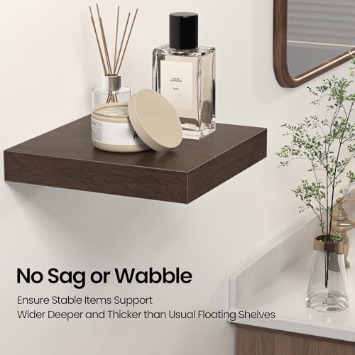 Square Floating Shelves for Wall (3 Count)