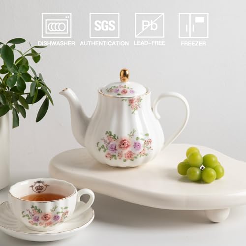 Sweejar 28FLOZ Royal Teapot with Infuser