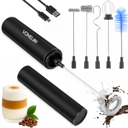 Rechargeable Milk Frother Handheld Electric Frother Wand Milk Foamer Drink Mixer for Coffee
