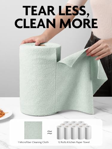 Microfiber Cleaning Cloth Roll (75 Count)