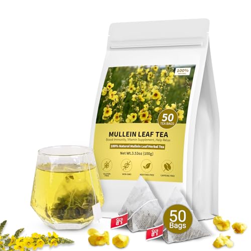 Mullein Tea Bags for Lungs (50 Count)