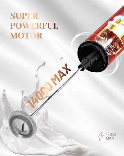 Rechargeable Milk Frother with Cover