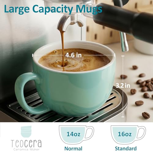 16oz Large Coffee Mugs Set of 4 (4 Count)