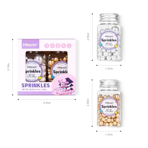 Pearl Sprinkles for Cake Decorating (4.2 Ounce)