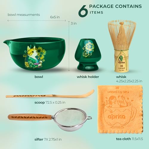 Cat Matcha Set Green
