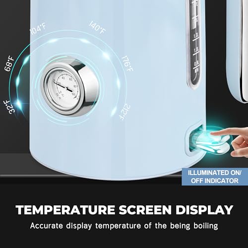 57oz Electric Kettle with Thermometer