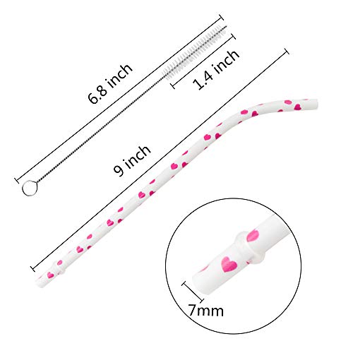 50 Pack Bent Reusable Straws