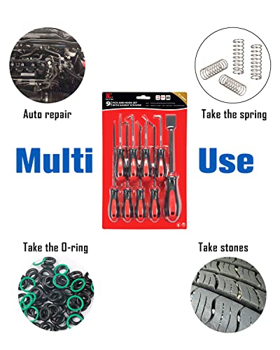 9pc Precision Hook and Pick Set with Scraper (9 Count)