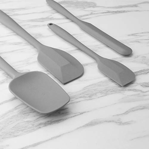 4 Piece Silicone Spatula Set with Stainless Steel Core (4 Count)