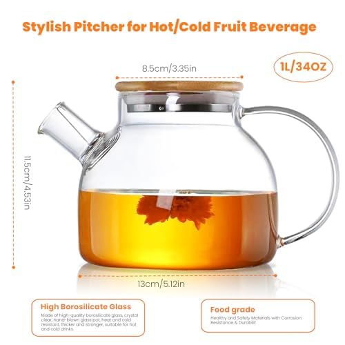 Glass Teapot 34oz