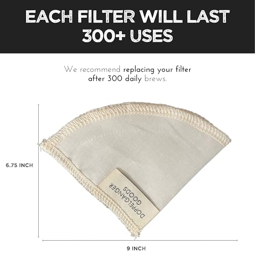Reusable Cotton Pour Over Filter 2 (2 Count)