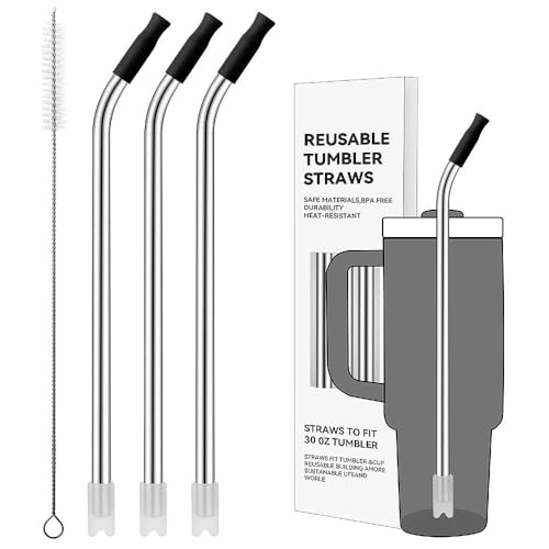 Bent Metal Straws for Stanley 30oz