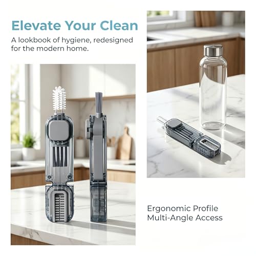 3Pcs 4 in 1 Cup Lid Gap Cleaning Brush Set (3 Count)