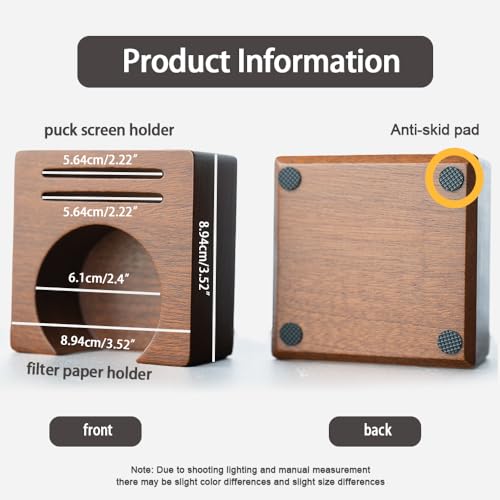 2 IN 1 Holder Stand For the Coffee Filter Paper and Espresso Puck Screen (188 Gram)