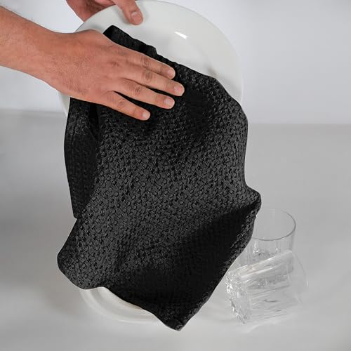 Set of 4 Premium Waffle Dish Towels 16x26 inches