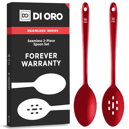 DI ORO Silicone Cooking Spoons (2 Count)
