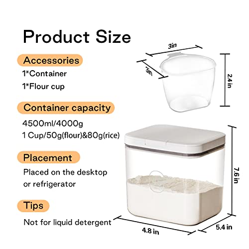 Flour Storage Container 4.5L with Easy