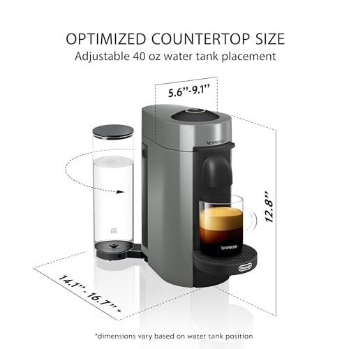 Nespresso Vertuo Plus Coffee & Espresso Maker by De'Longhi