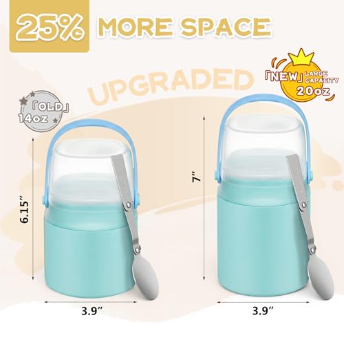 20oz Soup Thermo for Hot Food with a Snack Box Container