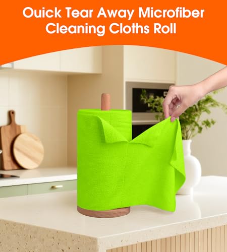 Microfiber Cleaning Cloth Roll (100 Count)