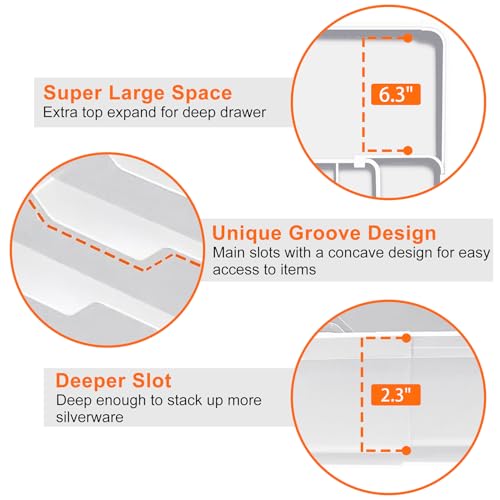 Adjustable Silverware Drawer Organizer