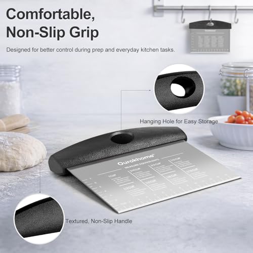2 Pack Bench Scraper Dough Cutter
